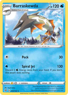 Barraskewda Rare card from Rebel Clash