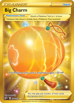 Big Charm Rare Secret card from Rebel Clash
