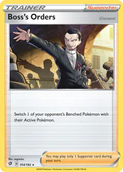 Boss's Orders Rare Holo card from Rebel Clash