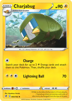 Charjabug Uncommon card from Rebel Clash
