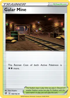 Galar Mine Uncommon card from Rebel Clash