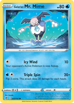 Galarian Mr. Mime Common card from Rebel Clash