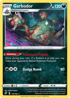 Garbodor Rare card from Rebel Clash