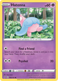 Hatenna Common card from Rebel Clash