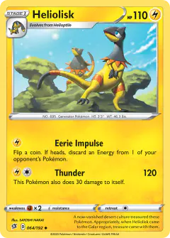 Heliolisk Uncommon card from Rebel Clash