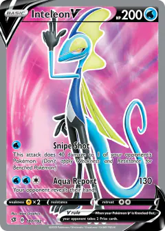 Inteleon V Rare Ultra card from Rebel Clash