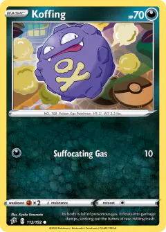 Koffing Common card from Rebel Clash