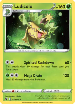 Ludicolo Rare card from Rebel Clash