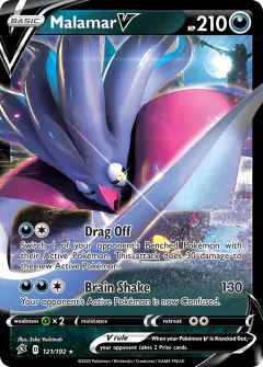 Malamar V Rare Holo V card from Rebel Clash