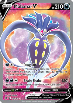 Malamar V Rare Ultra card from Rebel Clash