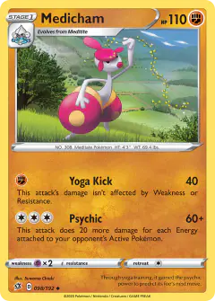 Medicham Uncommon card from Rebel Clash
