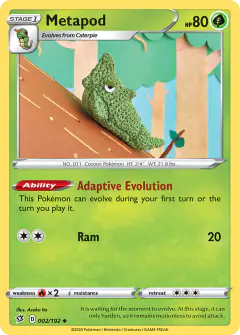 Metapod Uncommon card from Rebel Clash