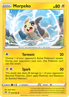 Morpeko Uncommon card from Rebel Clash
