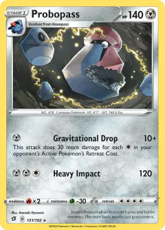 Probopass Rare card from Rebel Clash