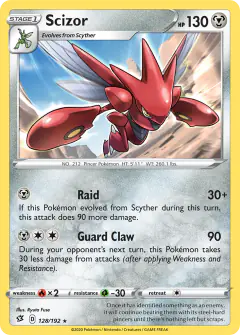 Scizor Rare card from Rebel Clash