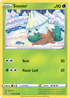 Snover Common card from Rebel Clash