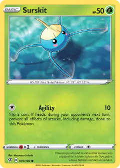 Surskit Common card from Rebel Clash