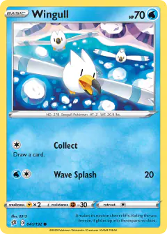 Wingull Common card from Rebel Clash