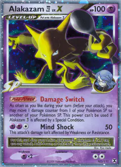 Alakazam E4 LV.X Rare Holo LV.X card from Rising Rivals