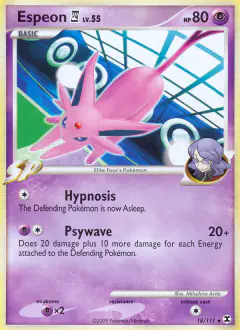 Espeon E4 Rare card from Rising Rivals