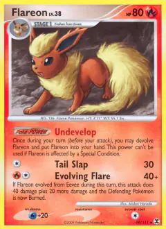 Flareon Rare card from Rising Rivals