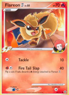 Flareon E4 Common card from Rising Rivals