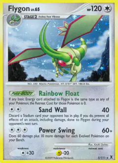 Flygon Rare Holo card from Rising Rivals