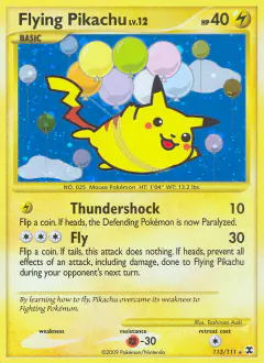 Flying Pikachu Rare Secret card from Rising Rivals