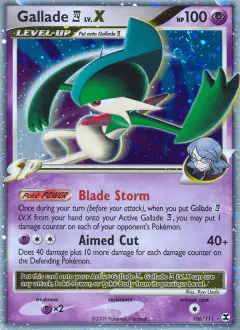 Gallade E4 LV.X Rare Holo LV.X card from Rising Rivals
