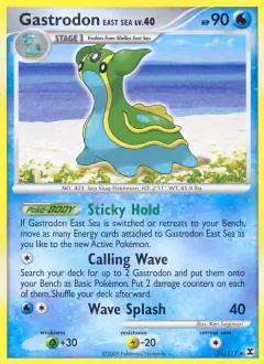 Gastrodon East Sea Rare card from Rising Rivals