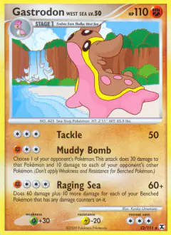 Gastrodon West Sea Rare card from Rising Rivals