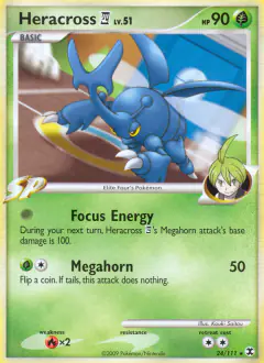 Heracross E4 Rare card from Rising Rivals