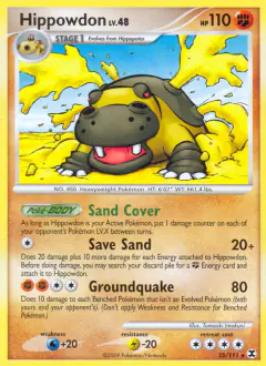 Hippowdon Rare card from Rising Rivals
