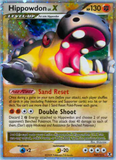 Hippowdon LV.X Rare Holo LV.X card from Rising Rivals