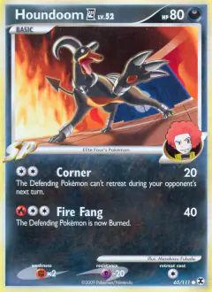 Houndoom E4 Common card from Rising Rivals