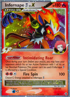 Infernape E4 LV.X Rare Holo LV.X card from Rising Rivals