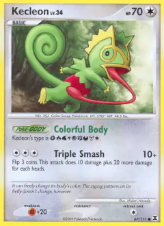 Kecleon Common card from Rising Rivals