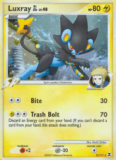 Luxray GL Rare Holo card from Rising Rivals