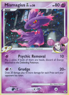 Mismagius GL Rare Holo card from Rising Rivals