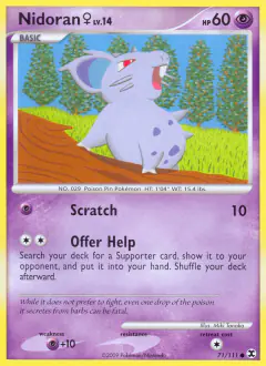 Nidoran ♀ Common card from Rising Rivals