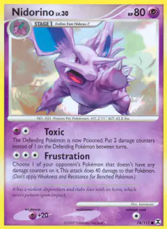 Nidorino Common card from Rising Rivals