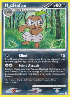 Nuzleaf Common card from Rising Rivals