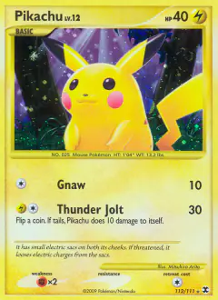 Pikachu Rare Secret card from Rising Rivals
