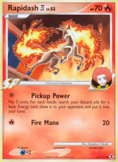 Rapidash E4 Uncommon card from Rising Rivals