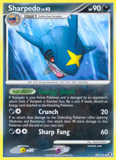 Sharpedo Uncommon card from Rising Rivals