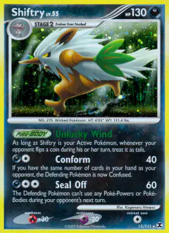 Shiftry Rare Holo card from Rising Rivals