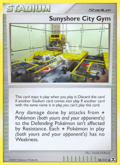 Sunyshore City Gym Uncommon card from Rising Rivals