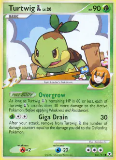 Turtwig GL Common card from Rising Rivals