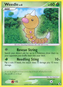 Weedle Common card from Rising Rivals