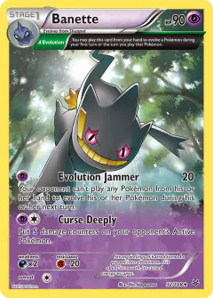 Banette Rare card from Roaring Skies